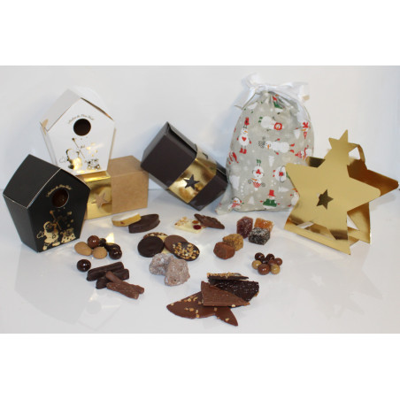 150 gr de douceurs au choix et contenant au choix