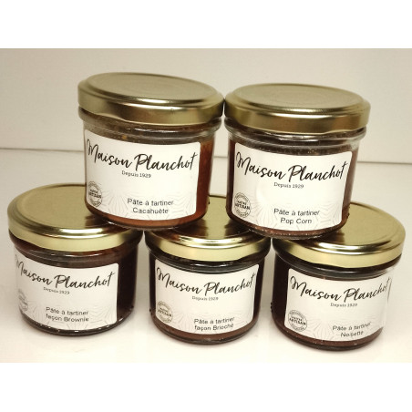 Pâte à Tartiner Pop Corn, Noisettes, Cacahuètes, Brownies ou Façon Brioche